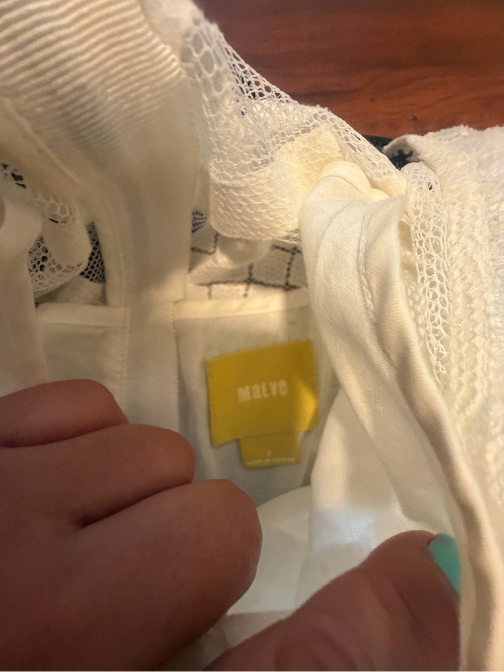 Maeve Cream Lace Midi Dress - Picture 3 of 9